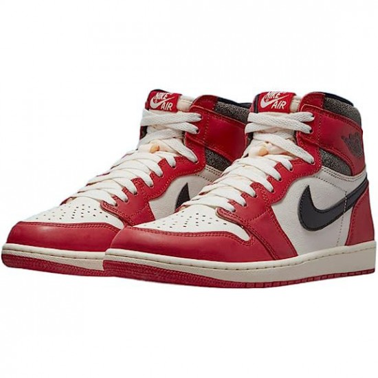 Boty Jordan 1 Retro High OG Chicago Lost and Found Varsity Red/Black-Sail-Muslin DZ5485-612