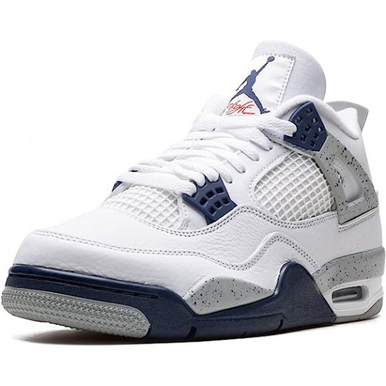 Boty Jordan 4 Midnight Navy White/Midnight Navy/Light Smoke Grey-Fire Red DH6927-140