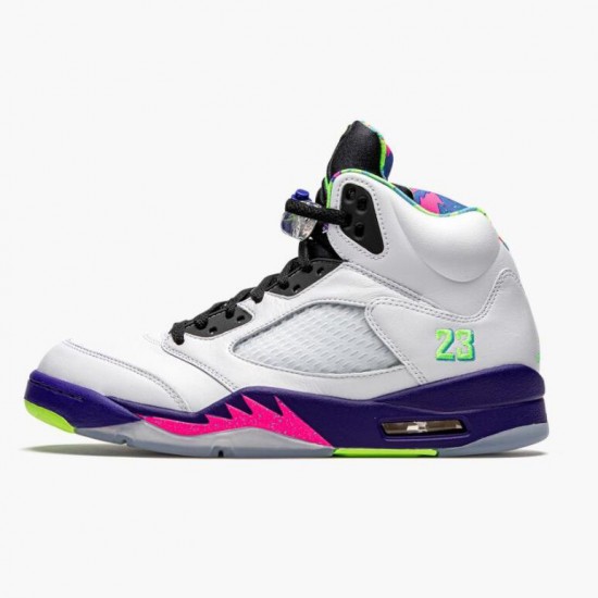 Boty Jordan 5 Retro Alternate Bel Air White/Court Purple-Racer Pink-Ghost Green DB3335-100