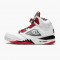 Boty Jordan 5 Retro Quai 54 2021 White/University Red/Black DJ7903-106