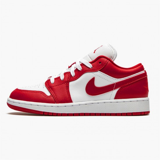 Nike Jordan 1 Low "Gym Red" Bílý Tenisky A Boty 553560 611 AJ1