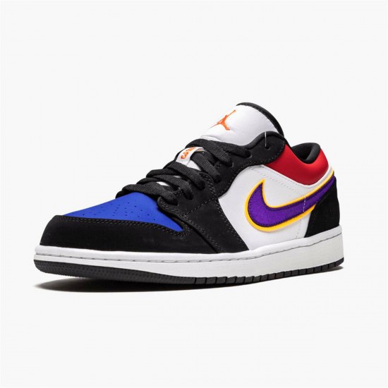 Nike Jordan 1 Low "Lakers Top 3" CJ9216 051 Černá Nachový Bílý AJ1 Tenisky A Boty