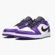 Nike Jordan 1 Retro Low "Court Purple" 553558 500 Černá Bílý AJ1 Tenisky A Boty