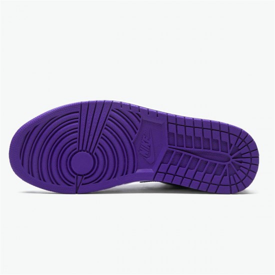 Nike Jordan 1 Retro Low "Court Purple" 553558 500 Černá Bílý AJ1 Tenisky A Boty