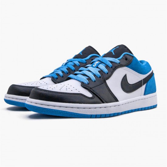 Nike Jordan 1 Retro Low "Laser Blue" CK3022 004 Černá Bílý AJ1 Tenisky A Boty