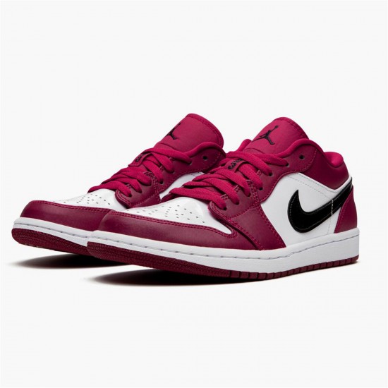 Nike Jordan 1 Retro Low "Noble Red" 553558 604 Černá Bílý AJ1 Tenisky A Boty