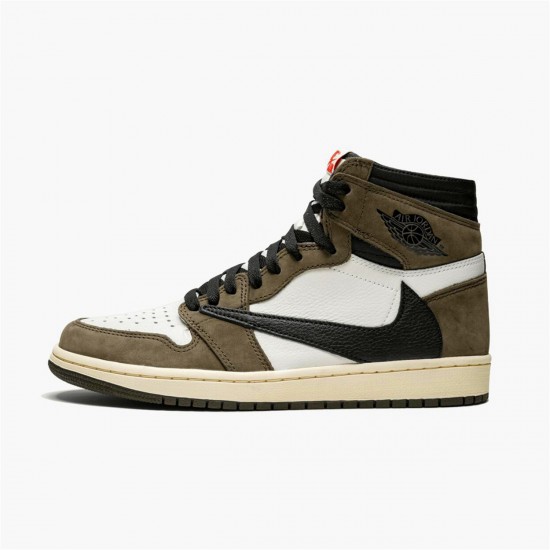 Nike Jordan 1 High OG "TS SP Travis Scott" Tmavá Mocha Univerzitní červená CD4487 100 AJ1 Tenisky A Boty