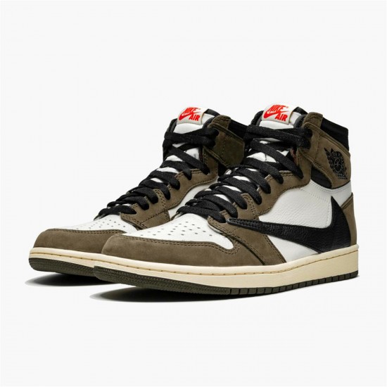 Nike Jordan 1 High OG "TS SP Travis Scott" Tmavá Mocha Univerzitní červená CD4487 100 AJ1 Tenisky A Boty