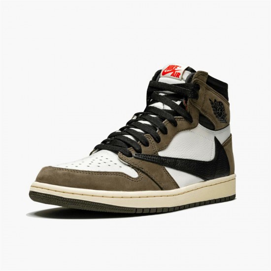 Nike Jordan 1 High OG "TS SP Travis Scott" Tmavá Mocha Univerzitní červená CD4487 100 AJ1 Tenisky A Boty