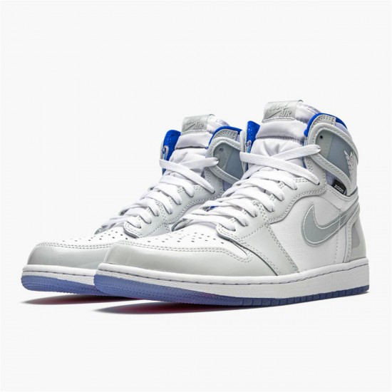 Nike Jordan 1 High Zoom "Racer Blue" Bílý AJ1 CK6637 104 Tenisky A Boty