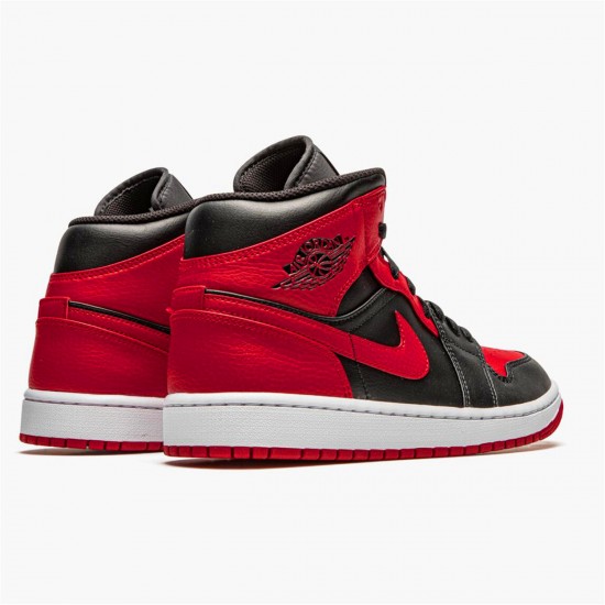 Nike Jordan 1 Mid "Banned 2020" 554724 074 Černá Červené Bílý AJ1 Tenisky A Boty