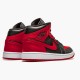 Nike Jordan 1 Mid "Banned 2020" 554724 074 Černá Červené Bílý AJ1 Tenisky A Boty