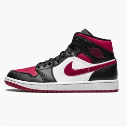 Nike Jordan 1 Mid "Bred Toe" Černá Červené Bílý 554724 066 AJ1 Tenisky A Boty