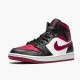 Nike Jordan 1 Mid "Bred Toe" Černá Červené Bílý 554724 066 AJ1 Tenisky A Boty