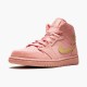 Nike Jordan 1 Mid "Coral Gold" 852542 600 Zlato AJ1 Černá Tenisky A Boty