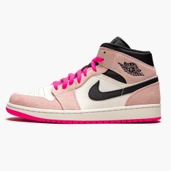 Nike Jordan 1 Mid "Crimson Tint" Růžový Černá 852542 801 AJ1 Tenisky A Boty