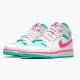 Nike Jordan 1 Mid "Digital Pink" Bílý Zelená 555112 102 AJ1 Tenisky A Boty