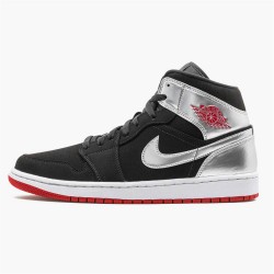 Nike Jordan 1 Mid Johnny Kilroy Černá Červené Stříbrná Metalíza 554724 057 AJ1 Tenisky A Boty