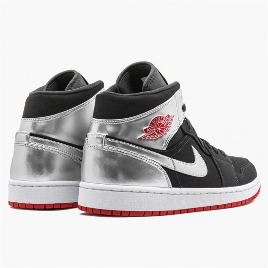 Nike Jordan 1 Mid Johnny Kilroy Černá Červené Stříbrná Metalíza 554724 057 AJ1 Tenisky A Boty