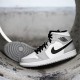 Nike Jordan 1 Mid "Light Smoke Grey" Černá Bílý 554724 092 AJ1 Tenisky A Boty