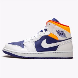 Nike Jordan 1 Mid "Royal Blue" Oranžový AJ1 Tenisky A Boty 554724 131