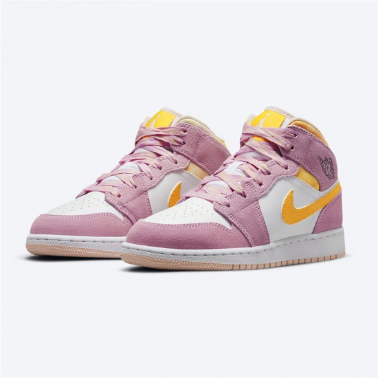 Nike Jordan 1 Mid SE GS "Arctic Pink" DC9517 600 AJ1 Zlato Bílý Tenisky A Boty