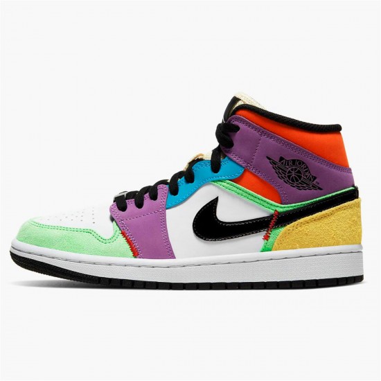 Nike Jordan 1 Mid SE "Multicolor" Bílý Černá CW1140 100 AJ1 Tenisky A Boty