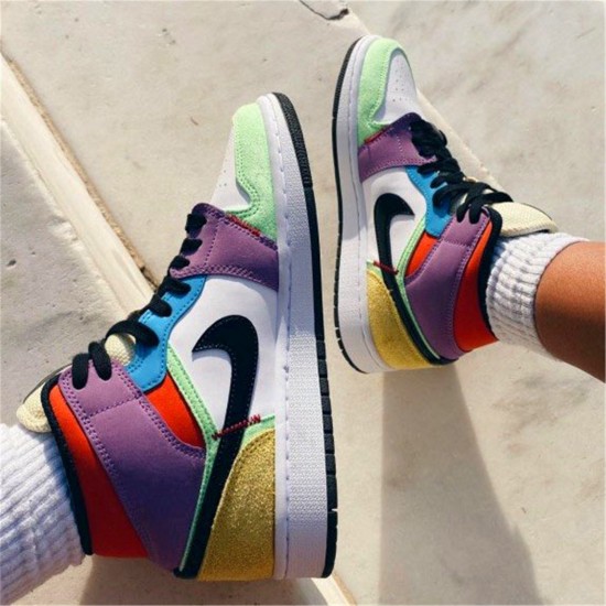 Nike Jordan 1 Mid SE "Multicolor" Bílý Černá CW1140 100 AJ1 Tenisky A Boty