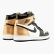 Nike Jordan 1 Retro "Gold Toe" Černá Zlato Bílý 861428 007 AJ1 Tenisky A Boty