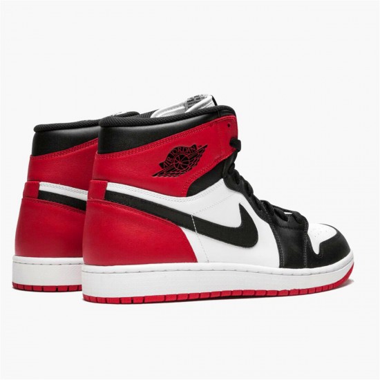 Nike Jordan 1 Retro High "Black Toe" Bílý Černá Červené 555088 184 AJ1 Tenisky A Boty