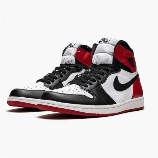 Nike Jordan 1 Retro High OG "Black Toe" Bílý Černá Červené 555088 125 AJ1 Tenisky A Boty