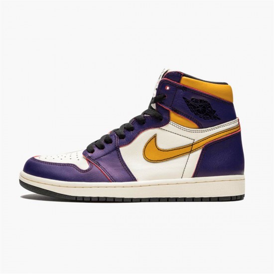 Nike Jordan 1 Retro High OG "Defiant SB LA to Chicago" Nachový Zlato Modrý CD6578 507 AJ1 Tenisky A Boty