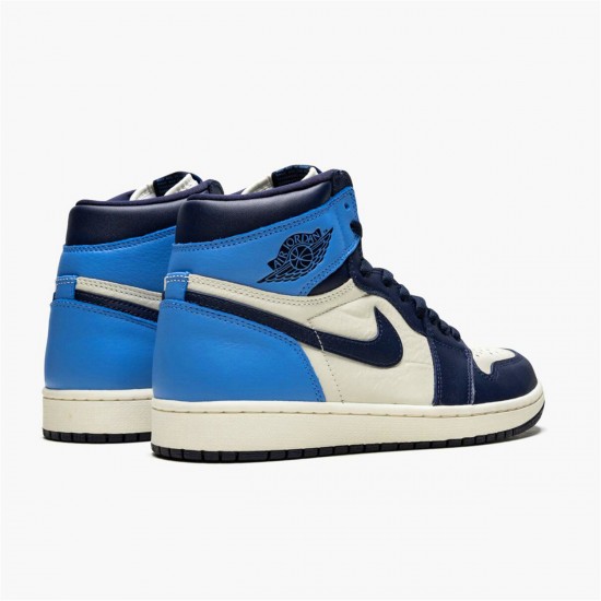 Nike Jordan 1 Retro High OG "Obsidian" Univerzitní Modrá Tenisky A Boty 555088 140 AJ1