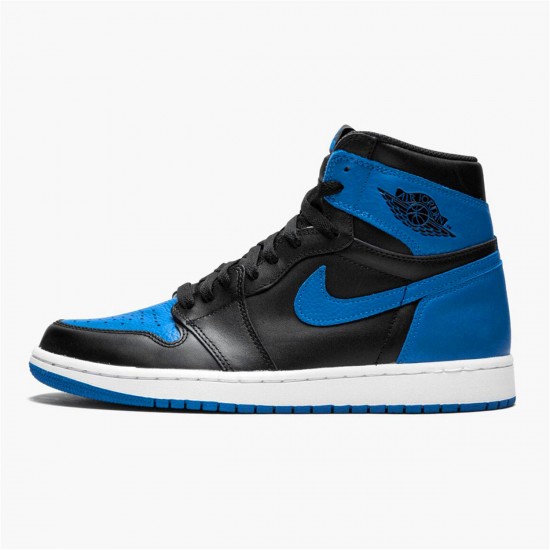 Nike Jordan 1 Retro High OG "Royal Black" Bílý Tenisky A Boty 555088 007 AJ1