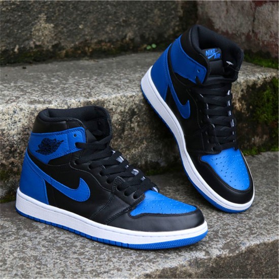 Nike Jordan 1 Retro High OG "Royal Black" Bílý Tenisky A Boty 555088 007 AJ1