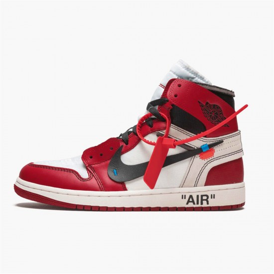 Nike Jordan 1 Retro High Off White "Chicago" AJ1 AA3834 101 Černá Červené Tenisky A Boty