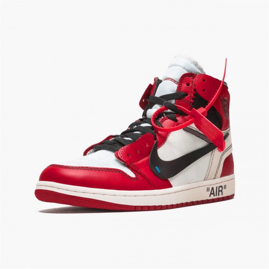 Nike Jordan 1 Retro High Off White "Chicago" AJ1 AA3834 101 Černá Červené Tenisky A Boty