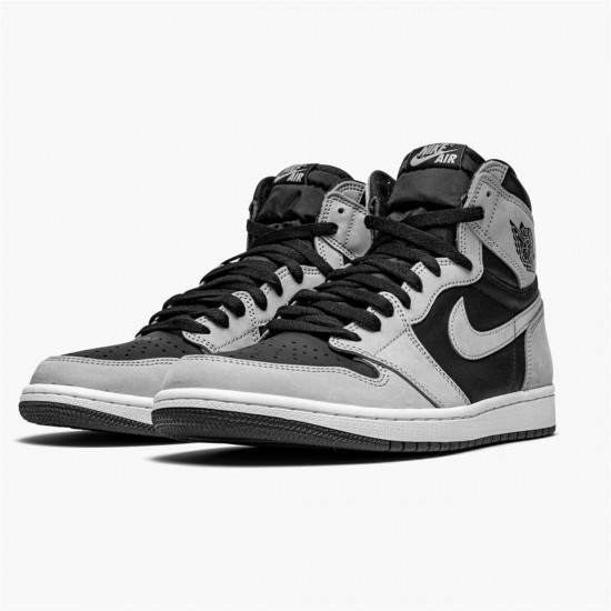 Nike Jordan 1 Retro High "Shadow 2.0" 555088 035 Černá Bílý Světle kouřově šedá Tenisky A Boty