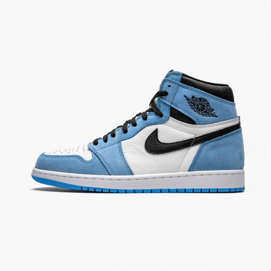 Nike Jordan 1 Retro High "University Blue" Bílý  Černá Tenisky A Boty 555088 134 AJ1