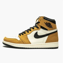 Nike Jordan 1 "Rookie of the Year" Černá Zlato 555088 700 AJ1 Tenisky A Boty