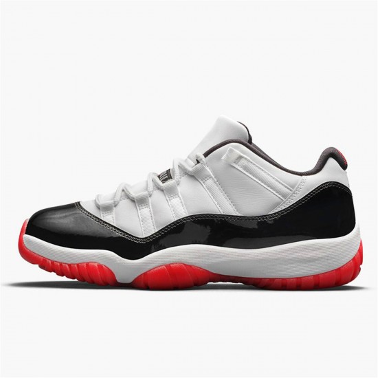 Nike Jordan 11 Low "Concord Bred" Bílý Univerzitní červená Černá AJ11 AV2187 160 Tenisky A Boty