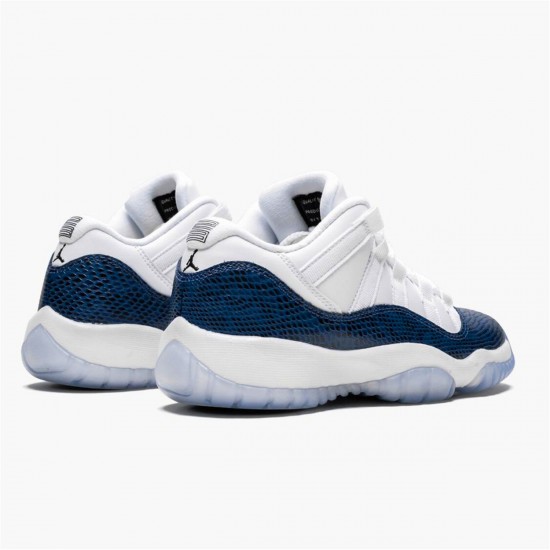 Nike Jordan 11 Low "Navy Snakeskin" CD6847 102 Bílý AJ11 Černá Tenisky A Boty