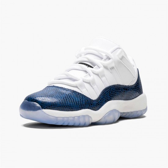 Nike Jordan 11 Low "Navy Snakeskin" CD6847 102 Bílý AJ11 Černá Tenisky A Boty