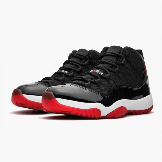 Nike Jordan 11 Retro "Bred" 378037 010 Červené Bílý AJ11 Černá Tenisky A Boty