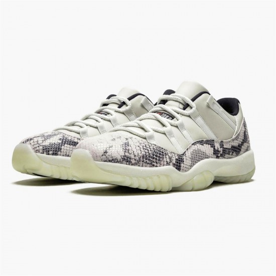 Nike Jordan 11 Retro Low "Snake Light Bone" CD6846 002 Smoke Grey Bílý AJ11 Černá Tenisky A Boty