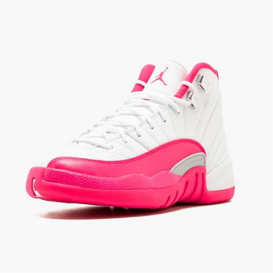 Nike Jordan 12 Retro "Dynamic Pink" AJ12 510815 109 Bílý Růžový Stříbrný Tenisky A Boty