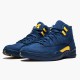 Nike Jordan 12 Retro "Michigan" AJ12 BQ3180 407 Námořnická žlutá Tenisky A Boty