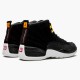 Nike Jordan 12 Retro "Reverse Taxi" AJ12 130690 017 Černá Zlato Bílý Tenisky A Boty