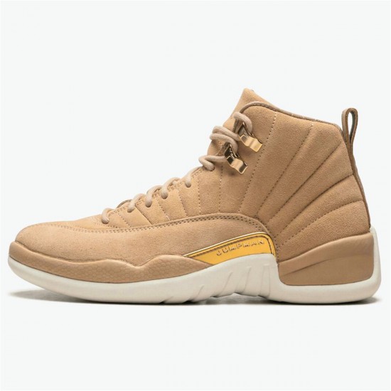 Nike Jordan 12 Retro "Vachetta Tan" AJ12 AO6068 203 Stříbrná Metalíza Tenisky A Boty