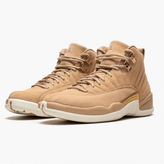 Nike Jordan 12 Retro "Vachetta Tan" AJ12 AO6068 203 Stříbrná Metalíza Tenisky A Boty